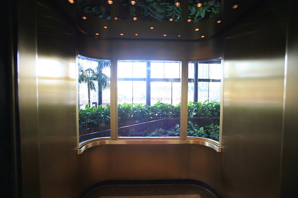 Interior of Parking Garage Elevators 0114 1