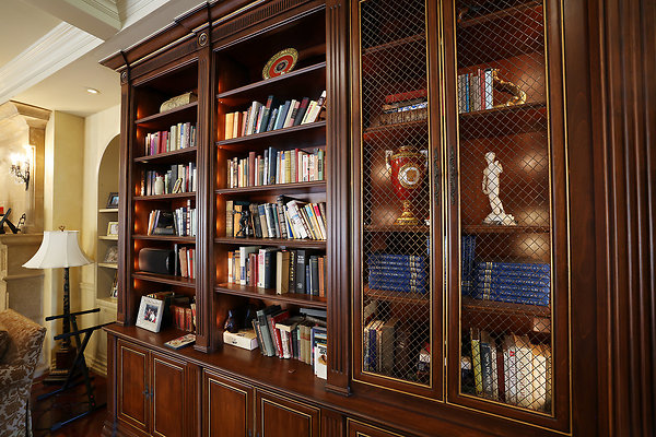Great Room Library 0192