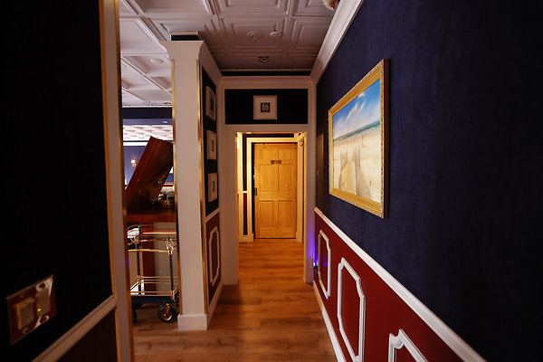 914A Hallway w WIne Cellar Door Closed 0045