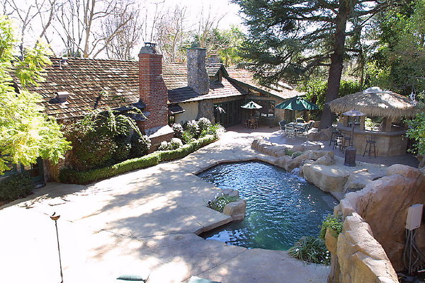 Pool &amp; Patio from Tree House 0071 35 1