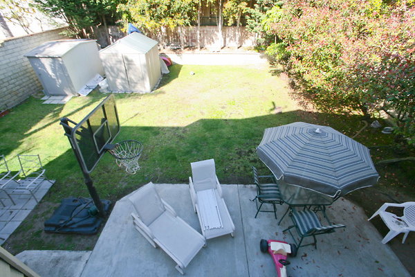 Backyard from Master Bedroom Balcony 0111 1