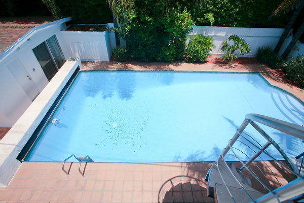 Pool from Master Suite Balcony 0114 1