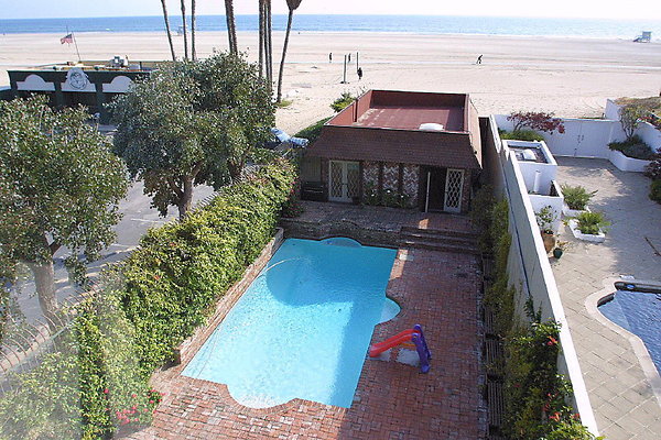 Pool &amp; Pool House &amp; Beach from above 0151 21 1
