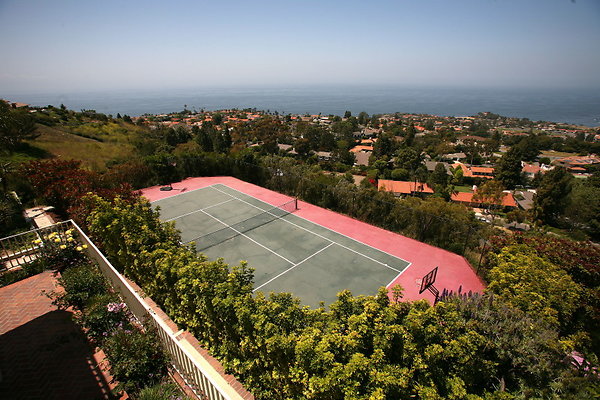 Tennis Court from Kitchen Balcony 0186 1